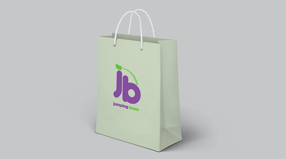 Jumping Bean Logo Design Allison Woad Designs